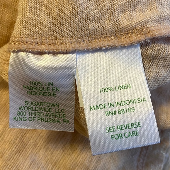 EUC Lilly Pulitzer Alessa Sand Dune Color Ruffled Neckline Shimmery Tank Top - Picture 5 of 5